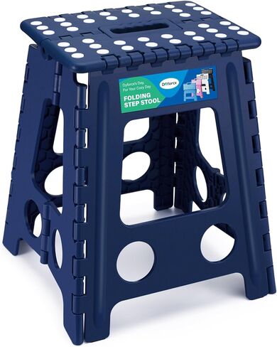 Dyforce Folding Step Stool 9", Kids Step Stool, Heavy Duty Step Stools for Adults, Compact Foot Stools, Light-Weight Toddler Step Stool for Kitchen, Bathroom, Holds Up to 300 lbs (Pink) in Kuwait