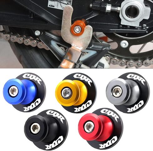 2 قطعة 8 مم M8 x1.5 بكرات ذراع متأرجحة للدراجة النارية، تناسب Honda CBR150 CBR100f CBR1000rr CBR1100xx CBR125 CBR250 CBR400rr CBR400f CBR450sr CBR600rr CBR600f CBR900rr CBR954rr (رمادي) in Kuwait