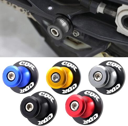 2 قطعة 8 مم M8 x1.5 بكرات ذراع متأرجحة للدراجة النارية، تناسب Honda CBR150 CBR100f CBR1000rr CBR1100xx CBR125 CBR250 CBR400rr CBR400f CBR450sr CBR600rr CBR600f CBR900rr CBR954rr (رمادي) in Saudi Arabia