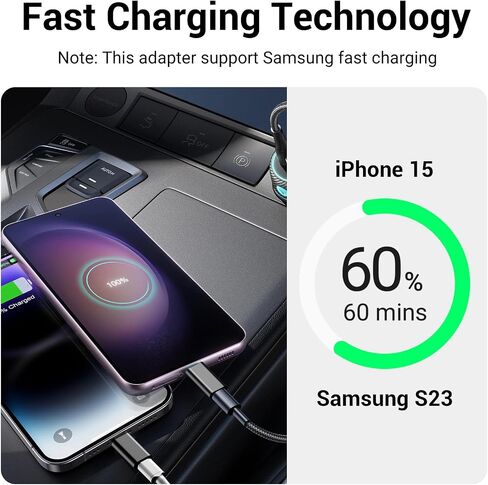 4 عبوات من Temdan [2*Lightning إلى USB C]&[2*USB C إلى USB A] لساعة Apple Watch Ultra 8 9، iPhone 15 Pro Max 14 13 12، AirPods، ناقل شحن سريع PD، موصل شاحن من النوع C، وليس لـ الصوت/OTG-أسود in Saudi Arabia