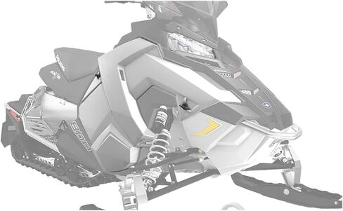 لوحة الجانب الأيمن مطلية بمركبة الثلج Polaris in Saudi Arabia