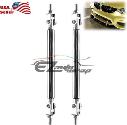 6"-8" Adjustable Front/Rear Frame Bumper Lip Splitter Strut Rod Support Bar in Saudi Arabia