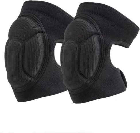 Knee Pads for Women & Men, Dance Knee Pads Volleyball Knee Pads for Women Men Wrestling Knee Pads Wrestling Gear, Crash Pad Snowboarding Gear Knee Protector Soft Knee Pads for Work (X-Large, Black) in Saudi Arabia