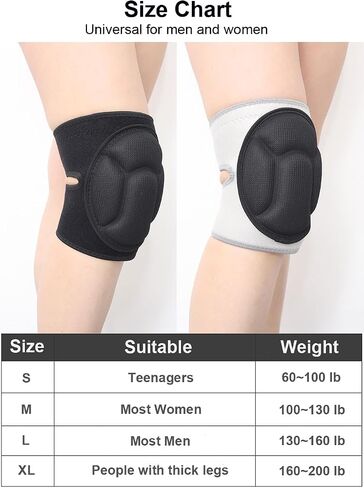 Knee Pads for Women & Men, Dance Knee Pads Volleyball Knee Pads for Women Men Wrestling Knee Pads Wrestling Gear, Crash Pad Snowboarding Gear Knee Protector Soft Knee Pads for Work (X-Large, Black) in Saudi Arabia