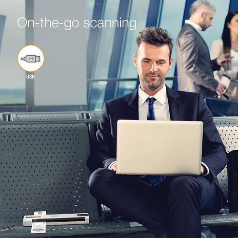 Epson RapidReceipt RR-60 Mobile Receipt and Color Document Scanner with Complimentary Receipt Management and PDF Software for PC and Mac in Saudi Arabia