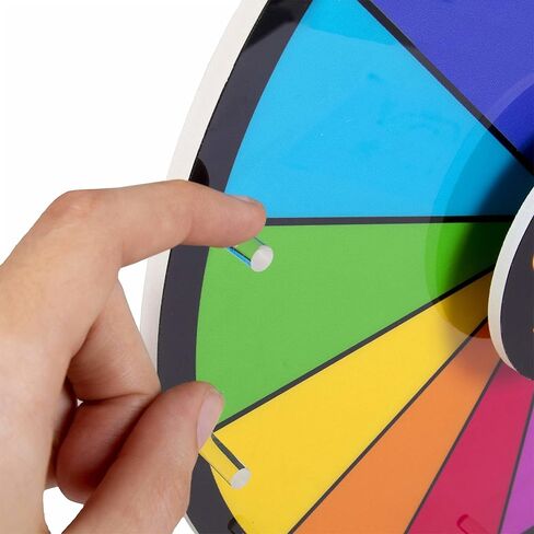 Brybelly Spin it to Win It Jumbo Prize Wheel, 24" | 14 Colorful Slots, Customizable Button, Adjustable Spin Speed | Tabletop Prize Wheels for Trade Shows, Office Games, and Parties in Kuwait