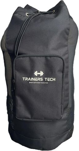 Soccer Ball Bag w/Clipboard Sized Pocket, Padded Straps, & Drain Hole (17" x 17" x 37") - Large Sports Ball Storage - Durable Mesh Ball Bag - Ball Bags Mesh w/Cinch Drawstring - Volleyball Ball Bag in Saudi Arabia