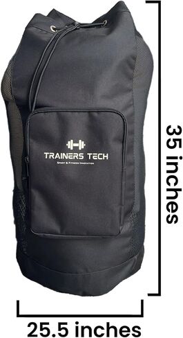 Soccer Ball Bag w/Clipboard Sized Pocket, Padded Straps, & Drain Hole (17" x 17" x 37") - Large Sports Ball Storage - Durable Mesh Ball Bag - Ball Bags Mesh w/Cinch Drawstring - Volleyball Ball Bag in Saudi Arabia