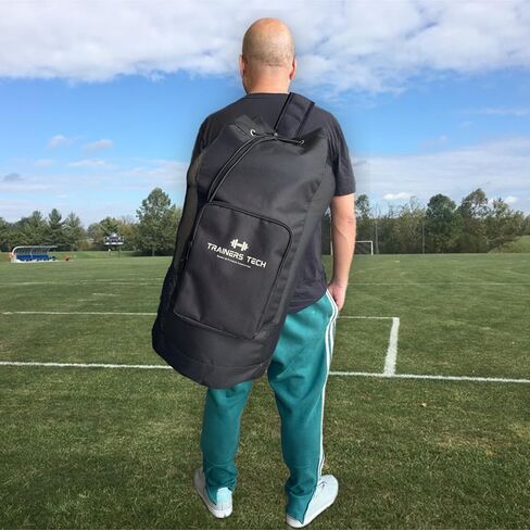 Soccer Ball Bag w/Clipboard Sized Pocket, Padded Straps, & Drain Hole (17" x 17" x 37") - Large Sports Ball Storage - Durable Mesh Ball Bag - Ball Bags Mesh w/Cinch Drawstring - Volleyball Ball Bag in Saudi Arabia
