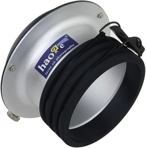 Haoge Profoto إلى Bowens Mount Speedring Ring محول محول لإضاءة الاستوديو ستروب فلاش in Saudi Arabia