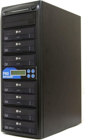 Produplicator 1 to 10 Blu-ray CD DVD SATA Daisy Chain Ready Duplicator (14x/22x/48x Burners, 500GB HDD) in Saudi Arabia