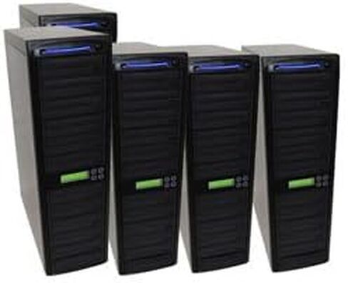 Produplicator 1 to 10 Blu-ray CD DVD SATA Daisy Chain Ready Duplicator (14x/22x/48x Burners, 500GB HDD) in Saudi Arabia