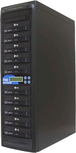 Produplicator 1 to 10 Blu-ray CD DVD SATA Daisy Chain Ready Duplicator (14x/22x/48x Burners, 500GB HDD) in Saudi Arabia