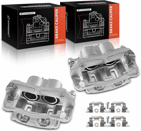 مجموعة فرجار قرص الفرامل A-Premium مع دعامة متوافقة مع موديلات مختارة من Honda وAcura - CR-V 07-11، Odyssey 05-10، Accord Crosstour 10-11، RDX 07-12، Crosstour 12-15 - الجانب الأمامي in Kuwait