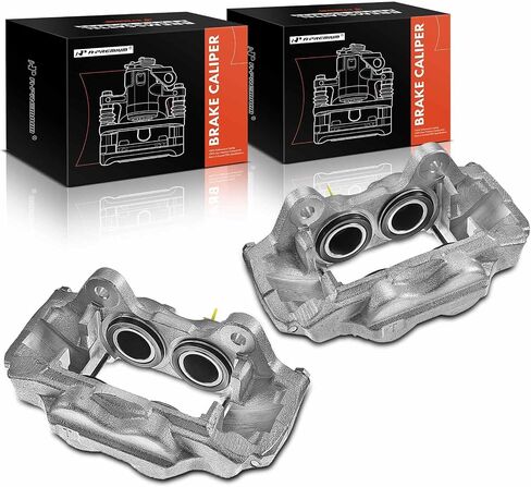A-Premium Disc Brake Caliper Assembly Compatible with Select Toyota Models - Sequoia 2001-2002 4.7L, Tundra 2000-2003 3.4L 4.7L - Front Left Driver Side in Kuwait