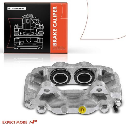 A-Premium Disc Brake Caliper Assembly Compatible with Select Toyota Models - Sequoia 2001-2002 4.7L, Tundra 2000-2003 3.4L 4.7L - Front Left Driver Side in Kuwait