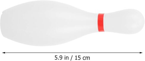 Kids Bowling Balls Toy Small Plastic Bowling Set Includes 10 Classical White Pins and 2 Black Balls Toddler Sport Toy for Indoor Outdoor Activities Party Family Games,16cm in Saudi Arabia
