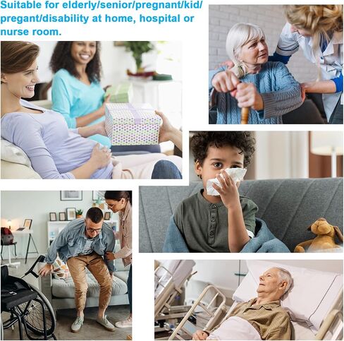 ChunHee Wireless Caregiver Pager Call Button Nurse Alert System Call Bell for Home/Elderly/Patient Emergency Vibration Pager 1 Transmitter+1 Receiver(800+Feet Operating Range) in Kuwait