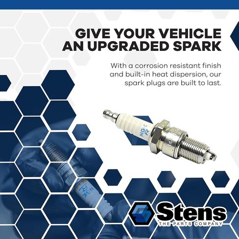 NGK Stens 130-264 Spark Plug متوافق مع/استبدال NGK، Yamaha OEM: NGK-BR4ES-00 BR4ES 1097، 621-1097 39093 2815، 001-097 NGK-BR4ES-00؛ إن جي كيه: BR4ES، 1097 in Kuwait
