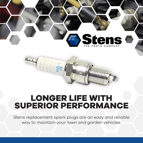 NGK Stens 130-264 Spark Plug متوافق مع/استبدال NGK، Yamaha OEM: NGK-BR4ES-00 BR4ES 1097، 621-1097 39093 2815، 001-097 NGK-BR4ES-00؛ إن جي كيه: BR4ES، 1097 in Kuwait