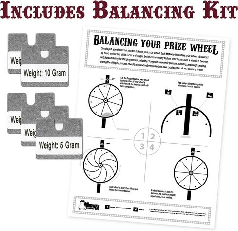 عجلة جيب الجائزة مقاس 36 بوصة مع حامل من Midway Monsters in Kuwait