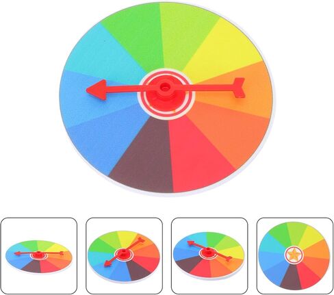 Vaguelly Wall Mount Color Prize Wheel: 10 Slot Activities Spinning Game Spinning Win The Fortune Game in Saudi Arabia