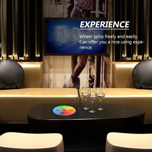 Vaguelly Wall Mount Color Prize Wheel: 10 Slot Activities Spinning Game Spinning Win The Fortune Game in Saudi Arabia