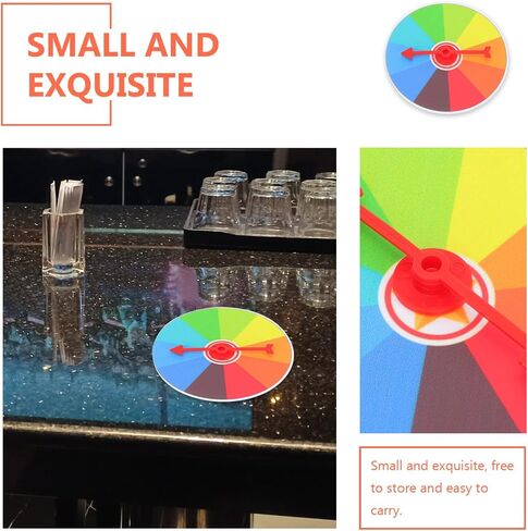 Vaguelly Wall Mount Color Prize Wheel: 10 Slot Activities Spinning Game Spinning Win The Fortune Game in Saudi Arabia