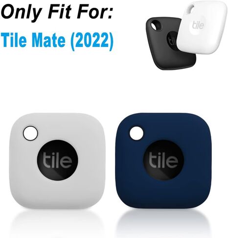 حافظة سيليكون Geiomoo لهاتف Tile Mate 2022، غطاء ناعم مقاوم للخدش مع حلقة تسلق (عبوتان أسود + أحمر) in Kuwait