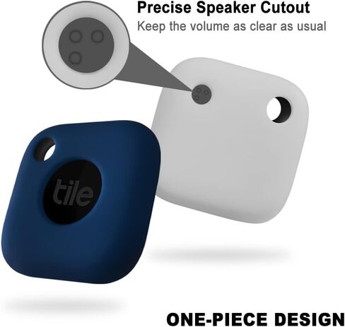 حافظة سيليكون Geiomoo لهاتف Tile Mate 2022، غطاء ناعم مقاوم للخدش مع حلقة تسلق (عبوتان أسود + أحمر) in Kuwait
