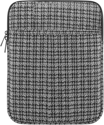 حقيبة حمل لجهاز iPad 9/8/7th Gen 10.2، iPad Pro 11 M2 2022، iPad Air 5/4th 10.9، iPad 10th Gen 10.9، Galaxy Tab A8/S9/S8/S9 FE، حقيبة حماية من التويد مقاس 9-11 بوصة ، أسود اللون الرمادي in Kuwait