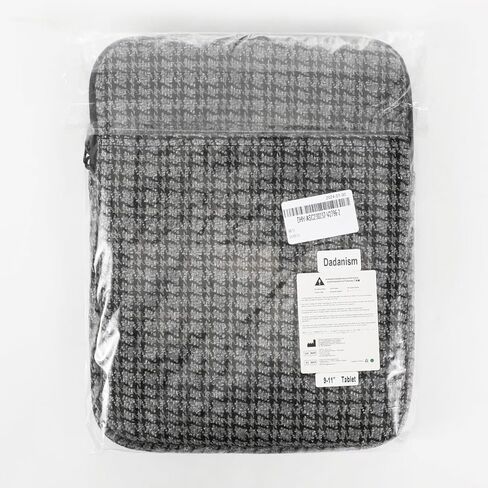 حقيبة حمل لجهاز iPad 9/8/7th Gen 10.2، iPad Pro 11 M2 2022، iPad Air 5/4th 10.9، iPad 10th Gen 10.9، Galaxy Tab A8/S9/S8/S9 FE، حقيبة حماية من التويد مقاس 9-11 بوصة ، أسود اللون الرمادي in Kuwait