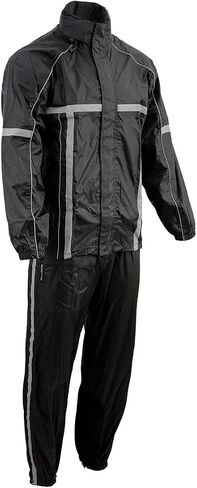 ميلووكي جلد MPM9510 بدلة مطر سوداء للرجال مقاومة للماء مع شريط عاكس Hi Vis in Kuwait