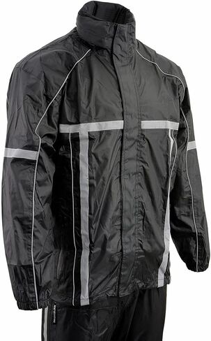 ميلووكي جلد MPM9510 بدلة مطر سوداء للرجال مقاومة للماء مع شريط عاكس Hi Vis in Kuwait