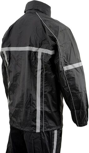 ميلووكي جلد MPM9510 بدلة مطر سوداء للرجال مقاومة للماء مع شريط عاكس Hi Vis in Kuwait