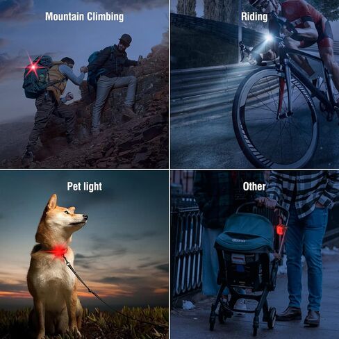 BORUIT Bike Light Set USB Rechargeable Super Bright LED Bicycle Lights Front and Back 5/6 Light Modes IPX6 Waterproof 650mah Lithium Battery Easy to Install for Men Women Road(2 Cables & Straps) in Kuwait