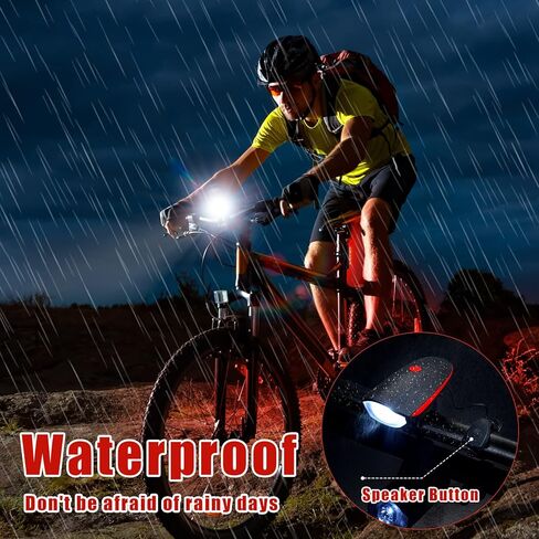 Hanaive 4 مجموعات مشرق LED دراجة ضوء مجموعة USB قابلة للشحن دراجة أمامية المصباح الخلفي الضوء الخلفي مقاوم للماء دراجة ضوء الدراجات الملحقات للأطفال الرجال النساء ليلة الطريق ركوب الجبال in Kuwait