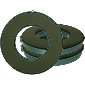 Loyorty 3pcs 10 بوصة خاتم رغوة زهرة ، وكتل رغوة زهرية خضراء ، ورغوة الأزهار لترتيبات الزهور ، وحلقة رغوة الزهرة الرطبة لترتيبات الزهور لأزهار ، وأعياد الميلاد ، المنزل