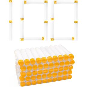 Walwal 100 PCS Waffle Darts Foam Bullet متوافقة مع سلسلة N -Strike Elite - ذخيرة رغوة آمنة للأطفال والمراهقين والبالغين (أبيض)