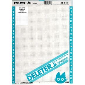 Deleter Screen Tone JR JR-117 [نمط النقطة الصغيرة] [حجم الورقة 182x253mm (7.16 "x9.96")] للحصول على رسم توضيحي مانجا الهزلي