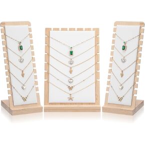 3 Pcs Necklace Display Stands for Selling Necklace Holder Necklace Display Storage Jewelry Display Storage Set
