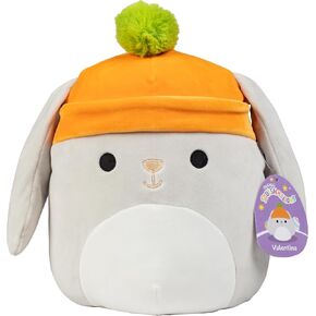 Squishmallows الأصلي مقاس 10 بوصات فالنتينا The Gray Bunny - Jazwares Plush الرسمية - لعبة أرنب ناعمة ومسكنة محشوة - أضف إلى فريقك - هدية للأطفال والفتيات والفتيان