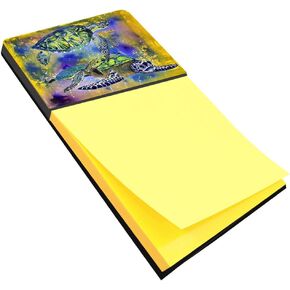 Caroline's Treasures 8405SN Turtle Turtle Dollable Note Note Onder أو Postit Note Dispenser ، 3.25 × 5.5 "، متعدد الألوان