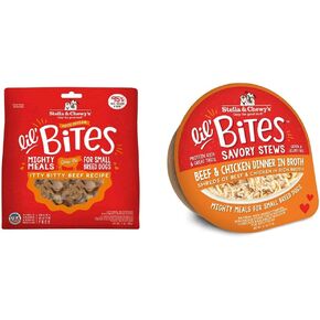Stella & Chewy's Lil Bites Freeze-Dried + Wet Food Bundle for Small Breeds - Beef & Chicken