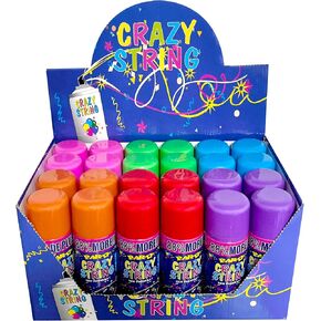 24 Pcs of Fun Party Streamer Spray String In A Can, Party Streamers Perfect Party Supplies for Children's Parties & Events, Pefect Party Supplies For Kids Parties & Events