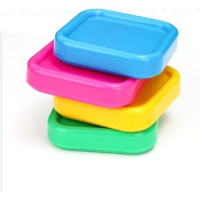 3Pcs Square Plastic Magnetic Pin Cushion Anti Loss Sewing Pin Needle Storage Holder Magnetic Push Pins Holder for Sewing Quilting DIY Projects, Pincushions Random Color