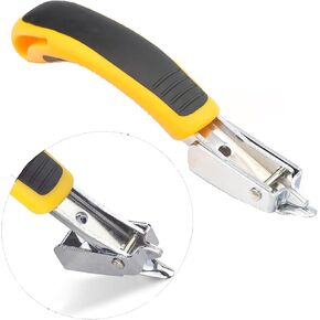 Upholstery Staples Remover Staple Puller Tool, Staple Remover Heavy Duty Removing Stapler for Furniture Carpet Floor Cartons Wooden Case,Yellow