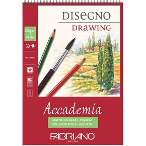 FABRIANO ACCADEM DESS Drawing Paper A5 14.8 × 21 سم أبيض