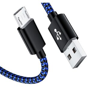 Micro USB Charging Cable 6FT Compatible with Fire HD HDX Tablet 7 8 10,Fast PS4 Charger Cord for Xbox One S/X/Elite,Playstation 4,PS4 Pro/Slim,Samsung S7/S4/J7/J3.Android Cord for Kindle,LG,HTC,Moto in Saudi Arabia