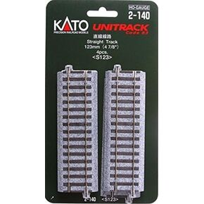 Kato 2-140 HO Unitrack 123mm 4 7/8in Straight 4pcs